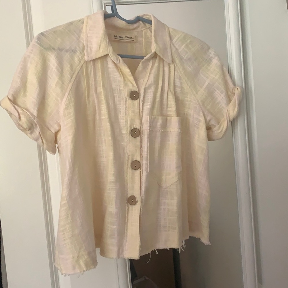 Free People lightweight linen shirt